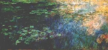 尅勞德 莫奈 Reflections of Clouds on the Water-Lily Pond-Left Panel